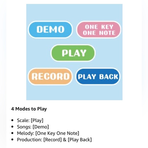 Baby Toddler Piano Mat with 38 Sounds for Boys Girls (5 Sheet Music Included) - Picture 10 of 11